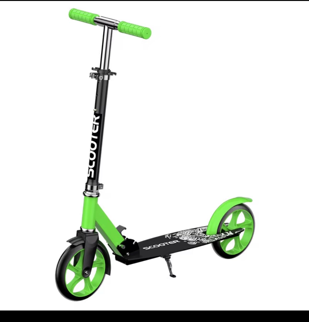 Scooter for Kids Ages 6+, Teens & Adults, Max Load 240 LBS, Foldable Kick Scooter with 8-inch Big Wheels, Kickstand, 3 Adjustable Levels, Rear Brake, customer photo 2