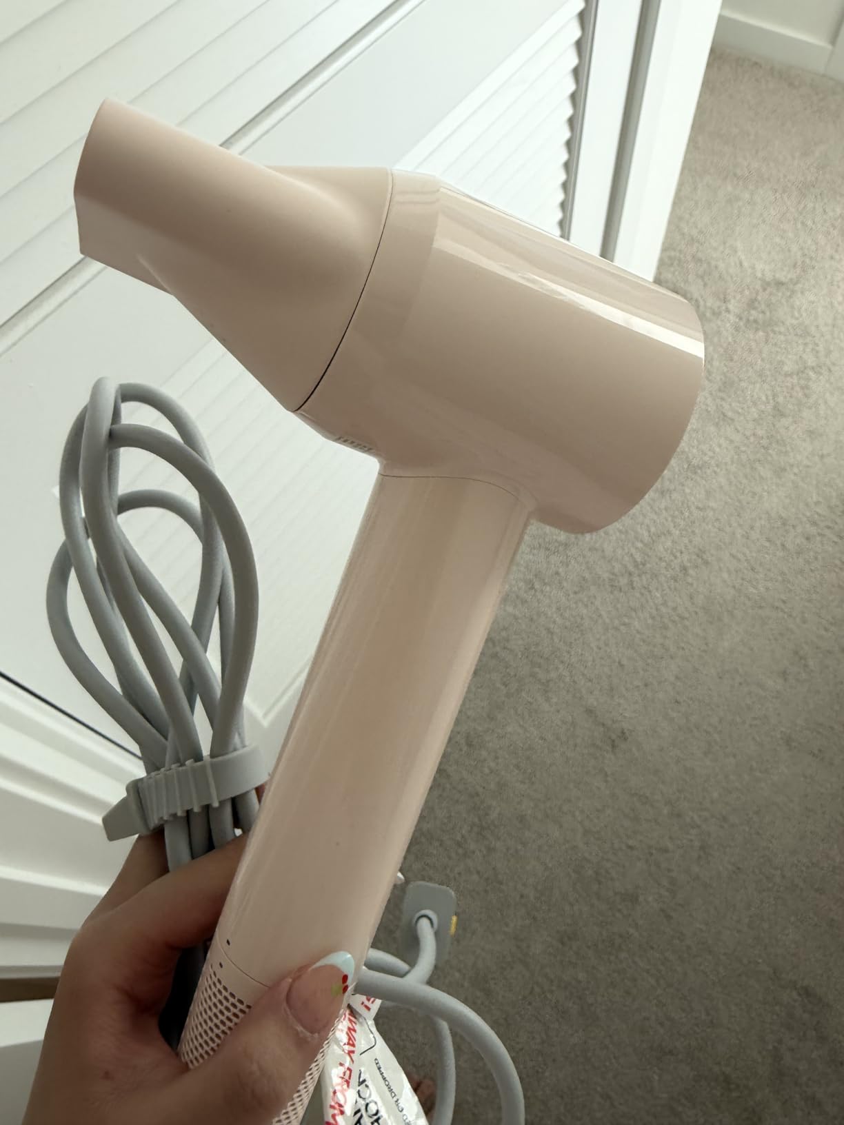 Laifen Air Diffuser Hair Dryer, 15 × High-Speed Ionic Hairdryer, Milktea customer photo 2
