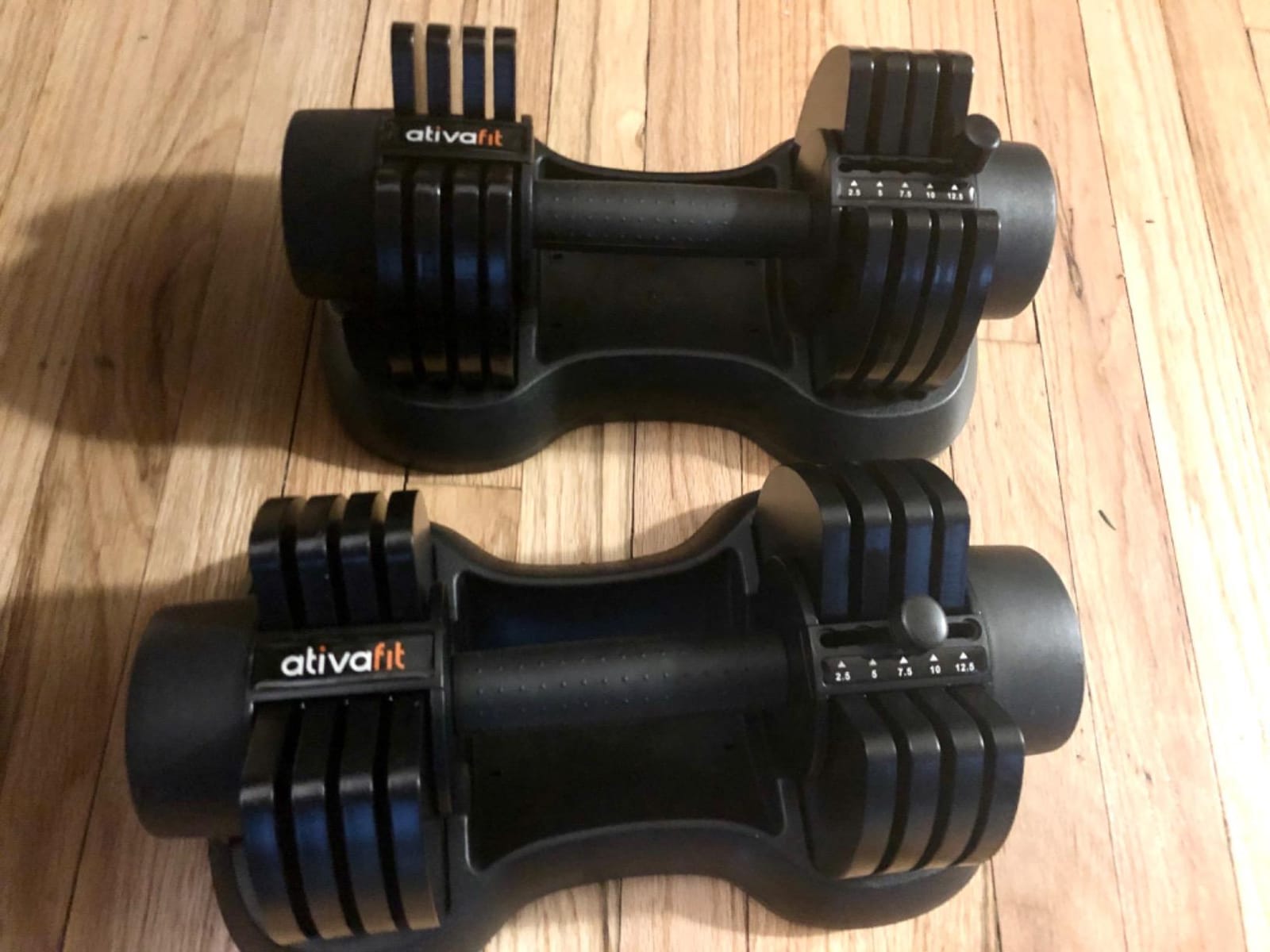 ATIVAFIT Adjustable Dumbbell Set of 2, 5–88LB Quick Dial Free Weights with Double Safety Lock, Anti-Slip Steel Handle & Storage Box, Space Saving Home Gym Equipment for Full Body Strength Training, Suitable for Home Fitness Users customer photo 2