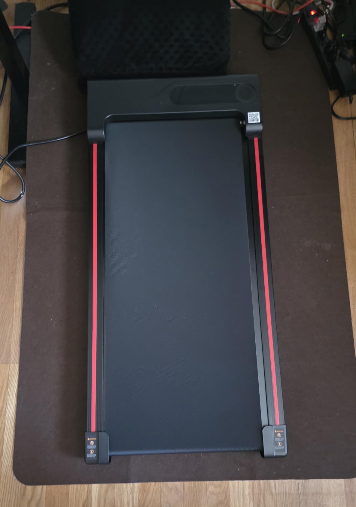 Walking Pad Treadmill for Home - Under Desk Treadmills Portable Mini Compact Walk Pads for Small Spaces Office Indoor Apartment Floor Flat Running Machine with Remote Quiet Lightweight customer photo 1