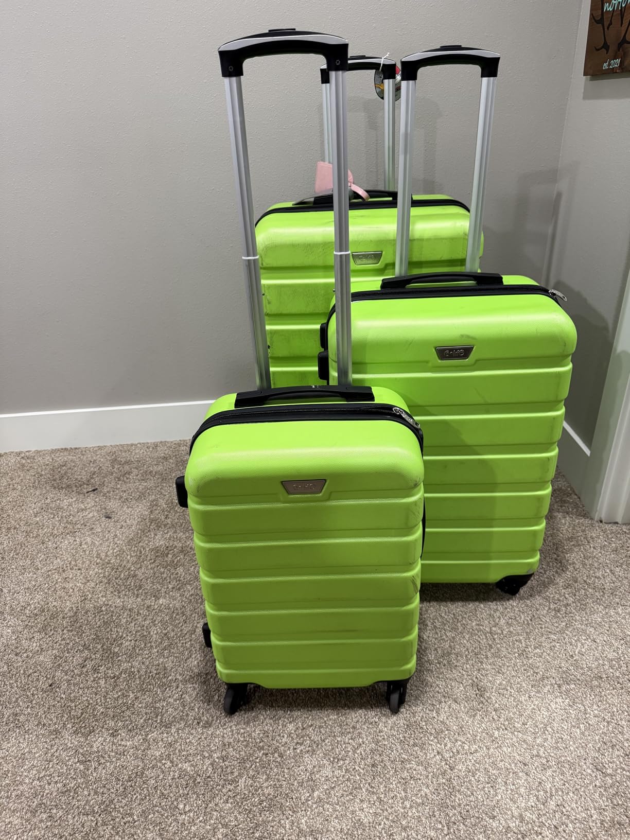 Coolife Luggage Set, 3 Piece Lightweight Durable Hardshell, Onyx customer photo 1