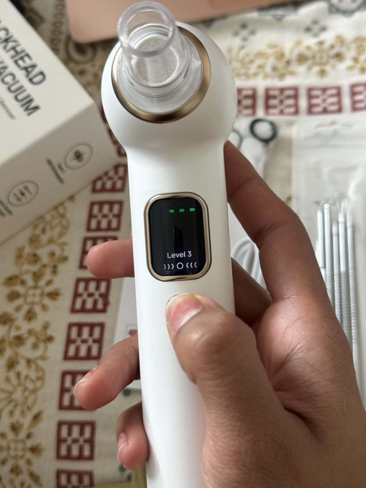 Heated Blackhead Remover Pore Vacuum with 5 Probes & 3 Suction Modes customer photo 1
