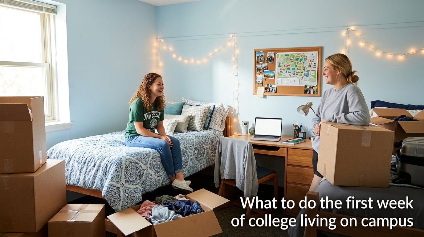What to do the first week of college living on campus