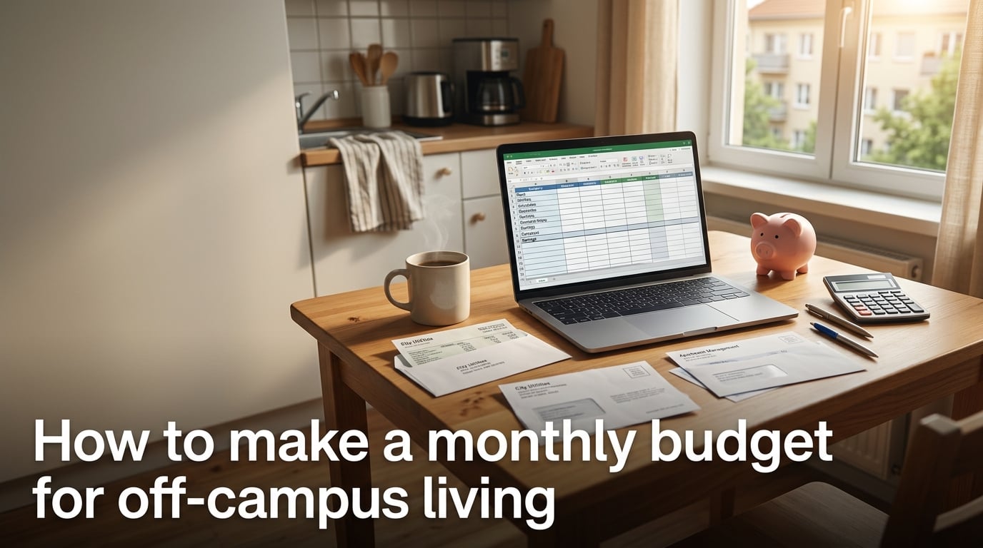 How to make a monthly budget for off-campus living