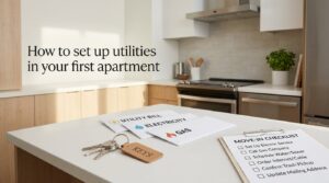 How to set up utilities in your first apartment