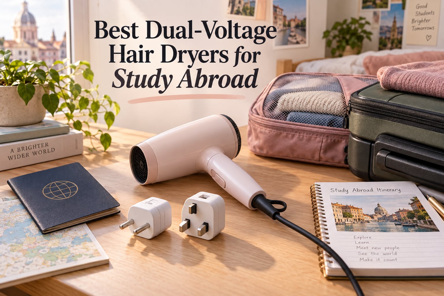 Best Dual-Voltage Hair Dryers for Study Abroad