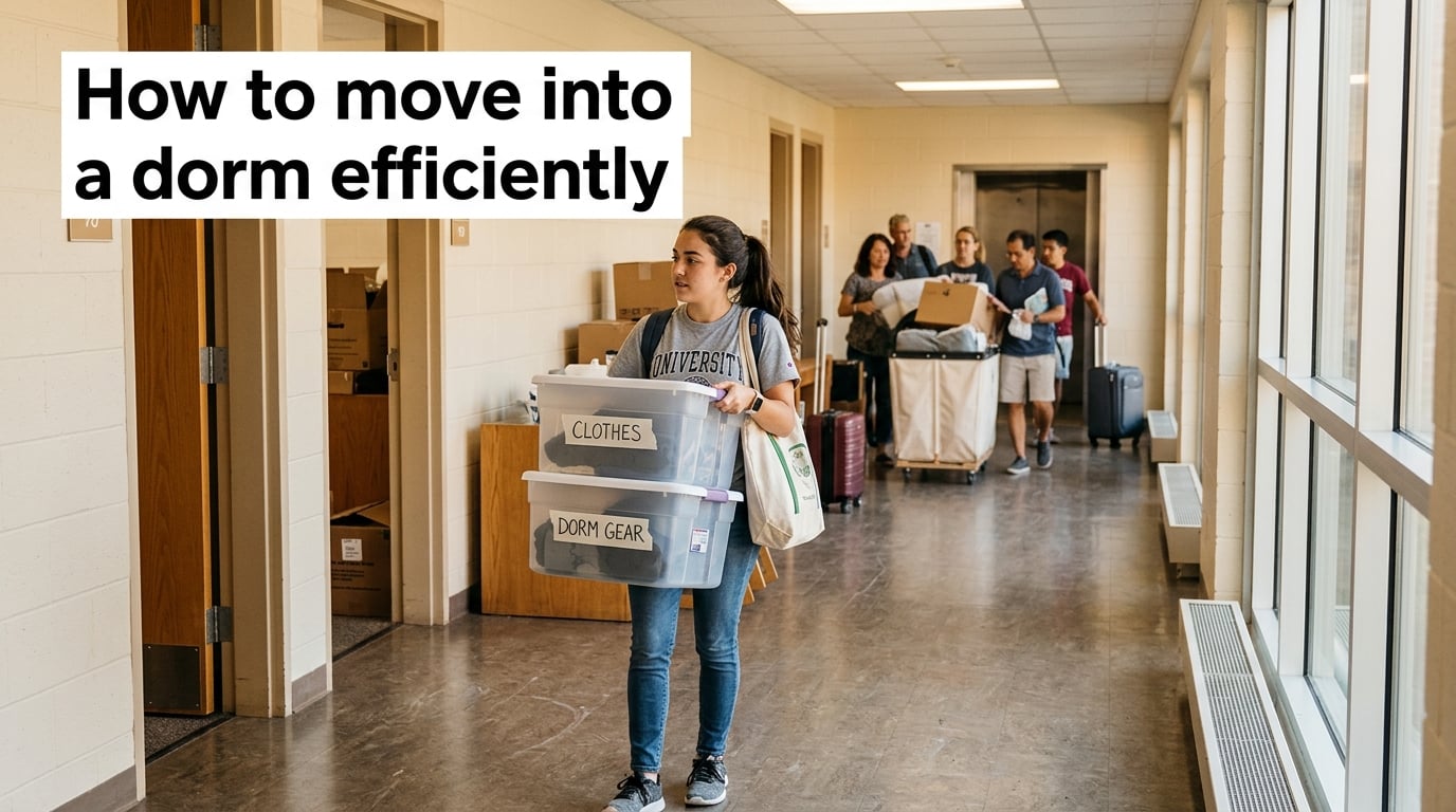 How to move into a dorm efficiently
