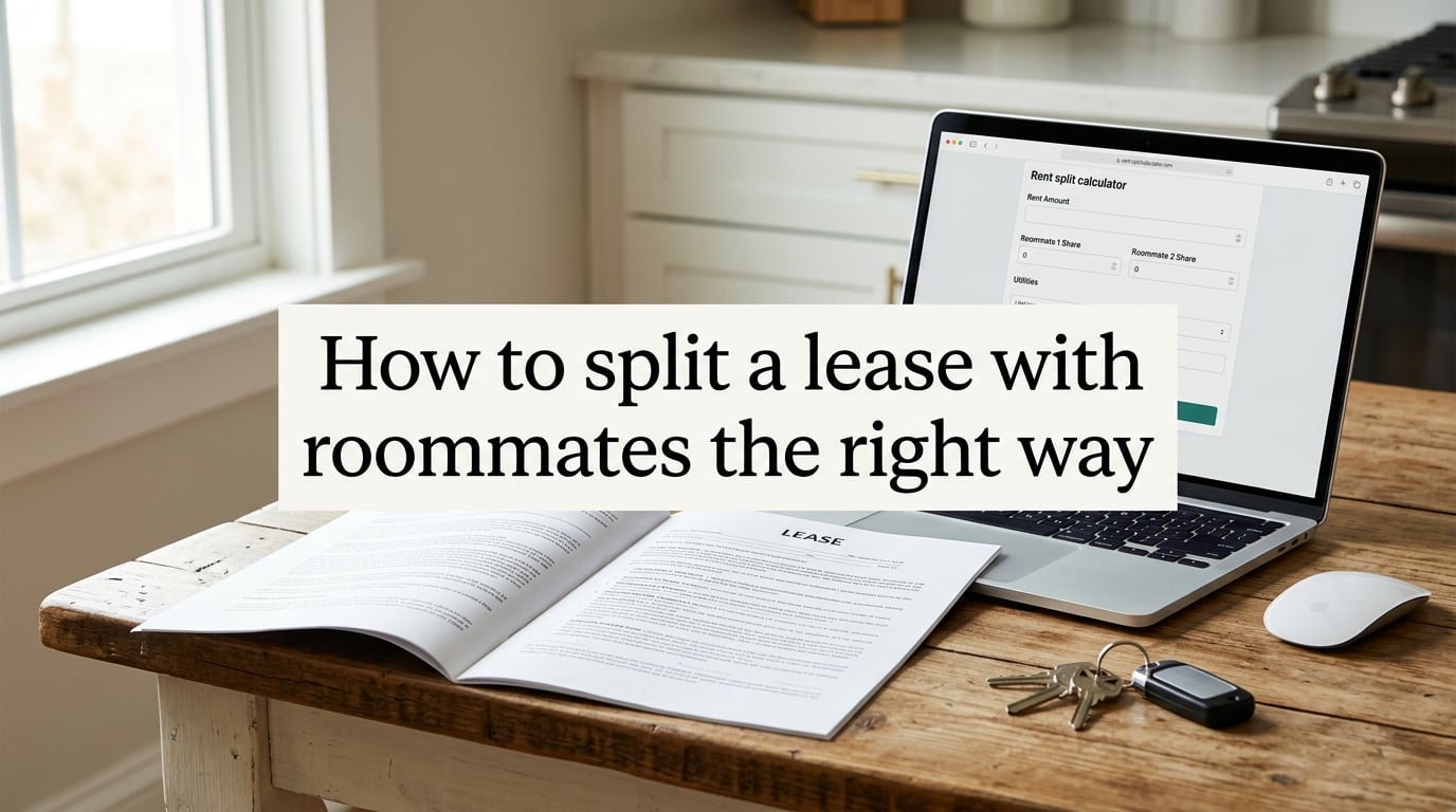How to split a lease with roommates the right way