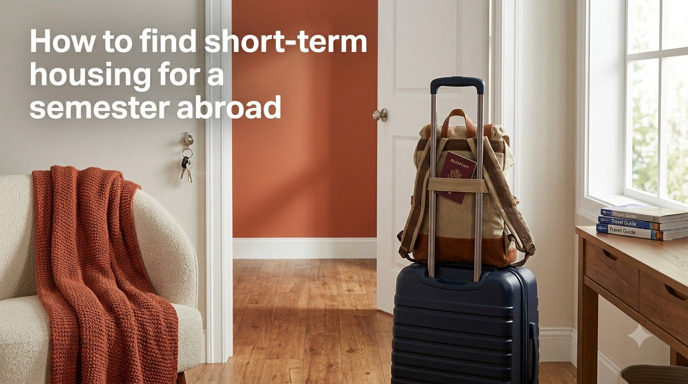 How to find short-term housing for a semester abroad