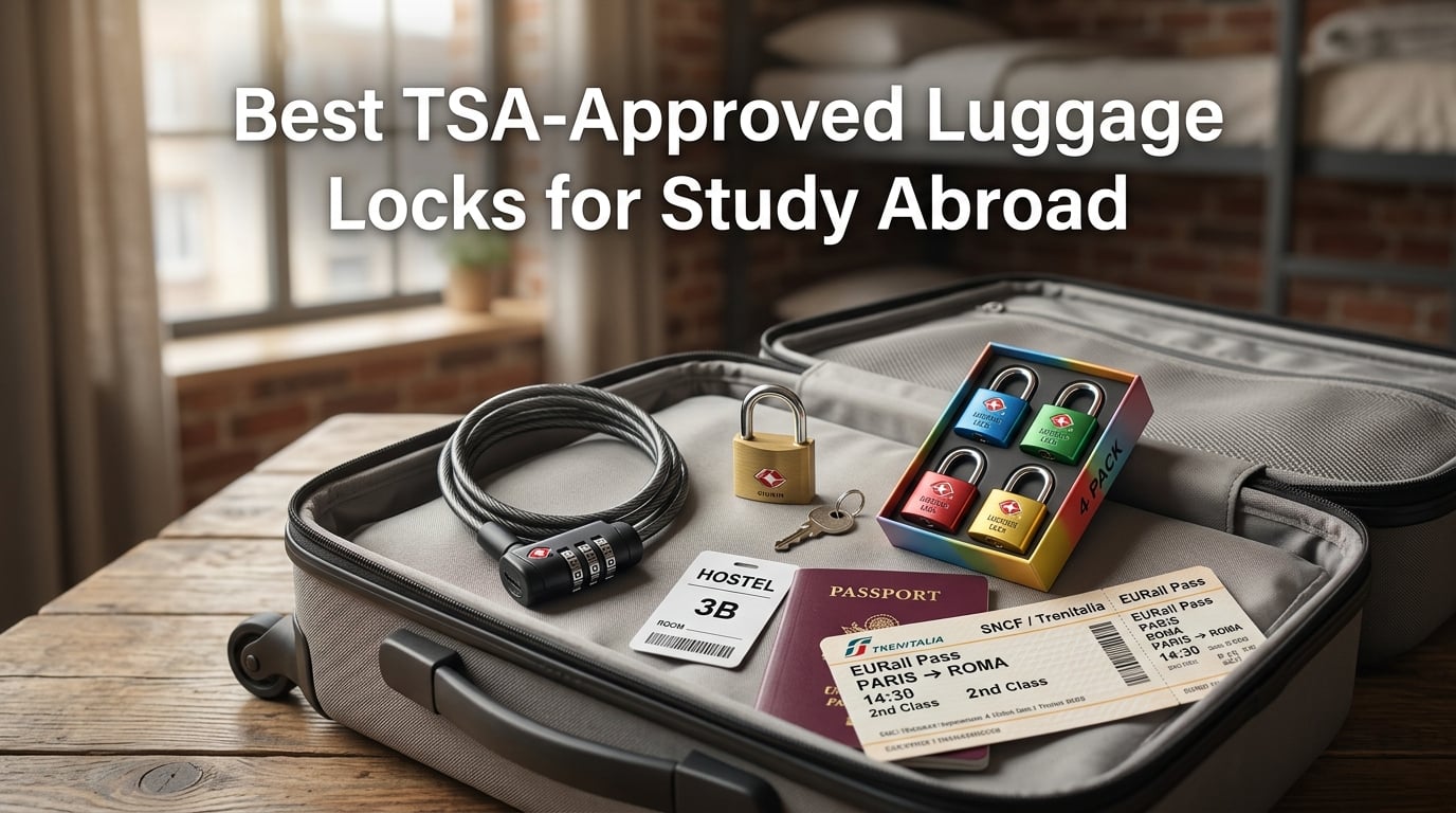 Best TSA-Approved Luggage Locks for Study Abroad
