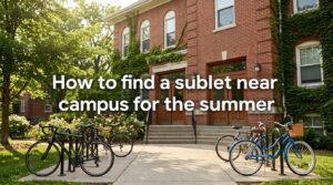 How to find a sublet near campus for the summer