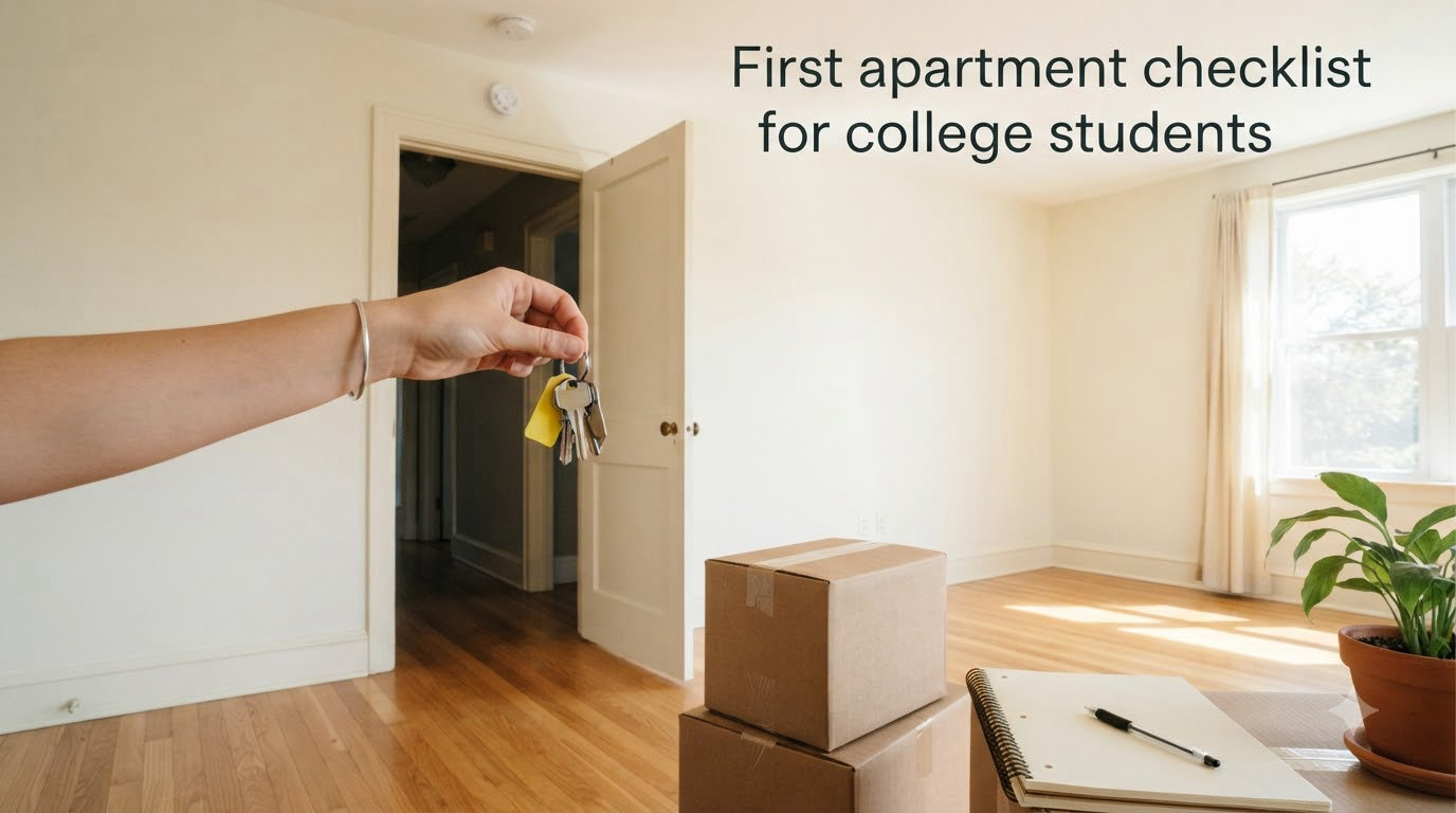 First apartment checklist for college students