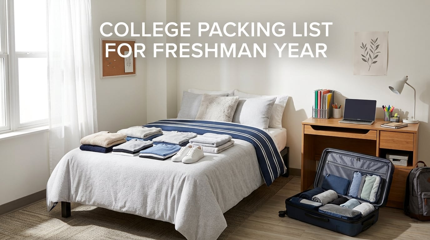 College packing list for freshman year