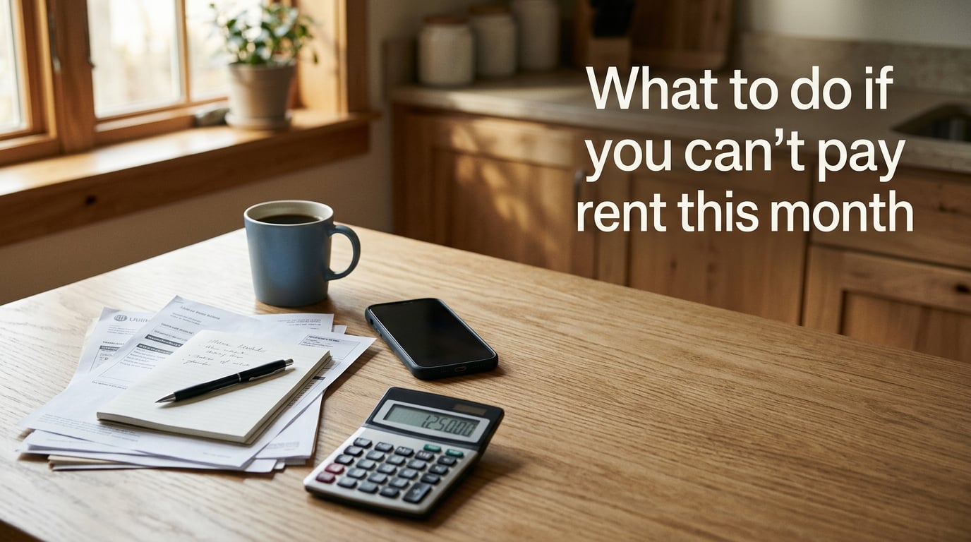 What to do if you can't pay rent this month