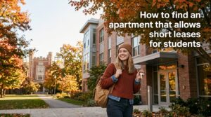 How to find an apartment that allows short leases for students