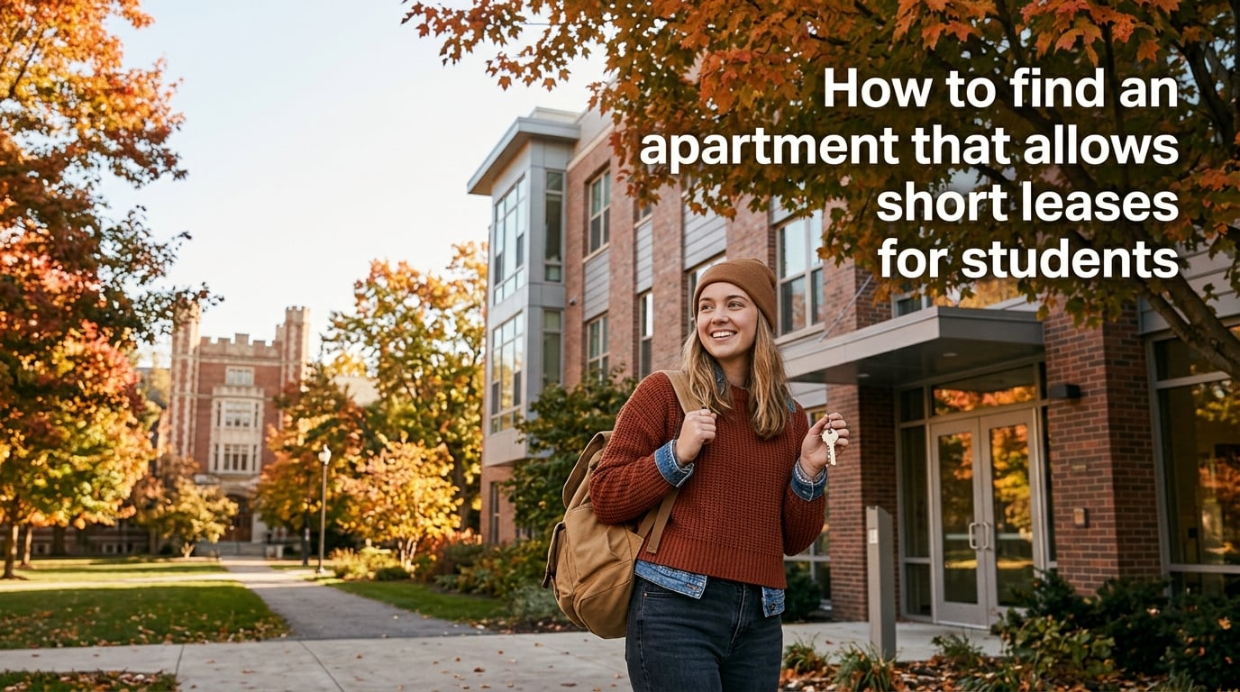 How to find an apartment that allows short leases for students