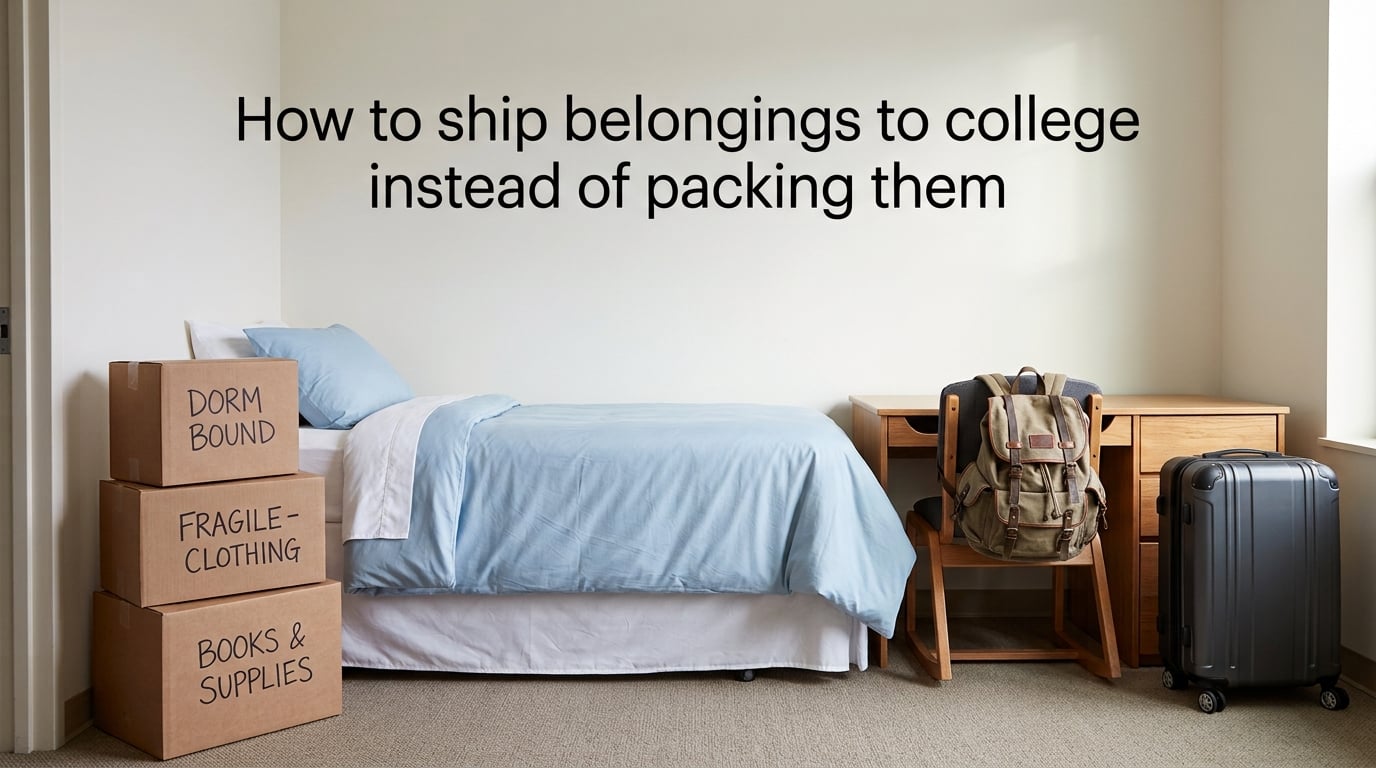 How to ship belongings to college instead of packing them
