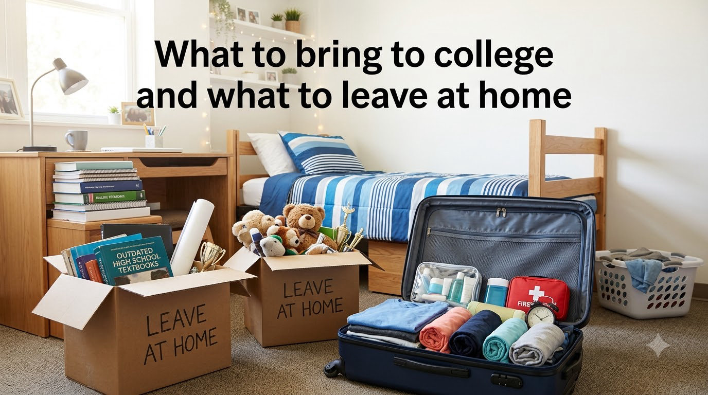 What to bring to college and what to leave at home