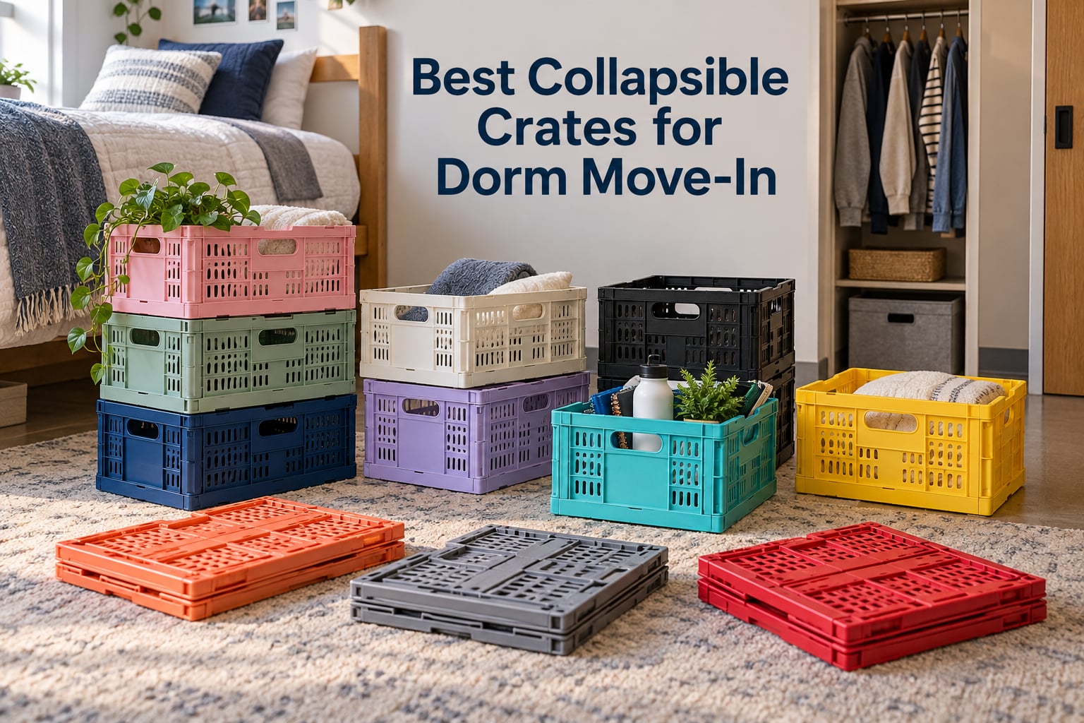 Best Collapsible Crates for Dorm Move-In
