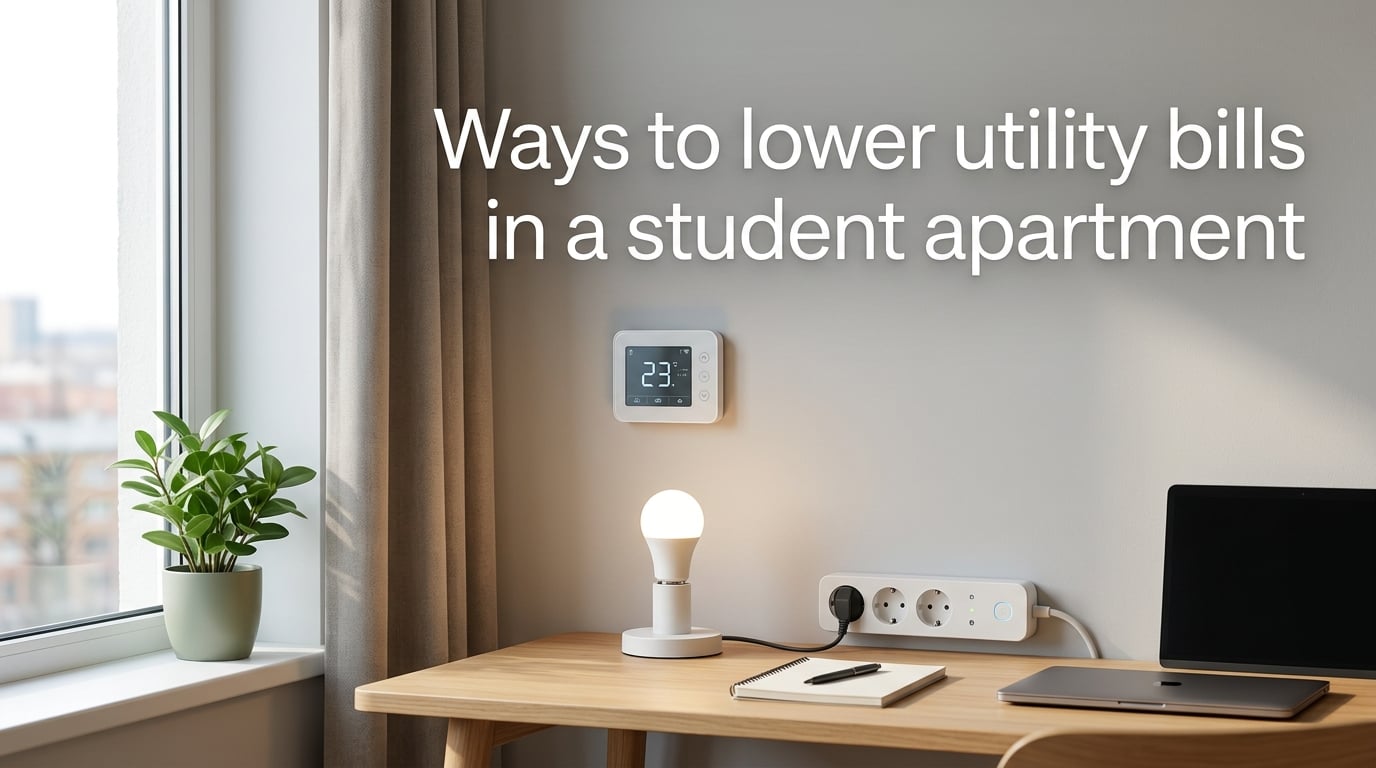 Ways to lower utility bills in a student apartment