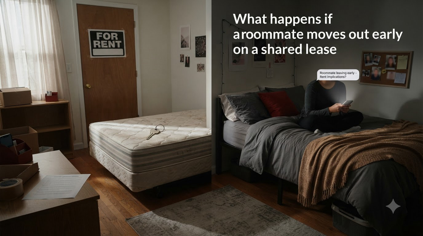 What happens if a roommate moves out early on a shared lease