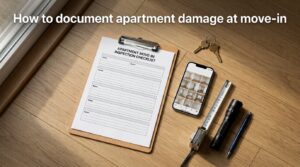 How to document apartment damage at move-in
