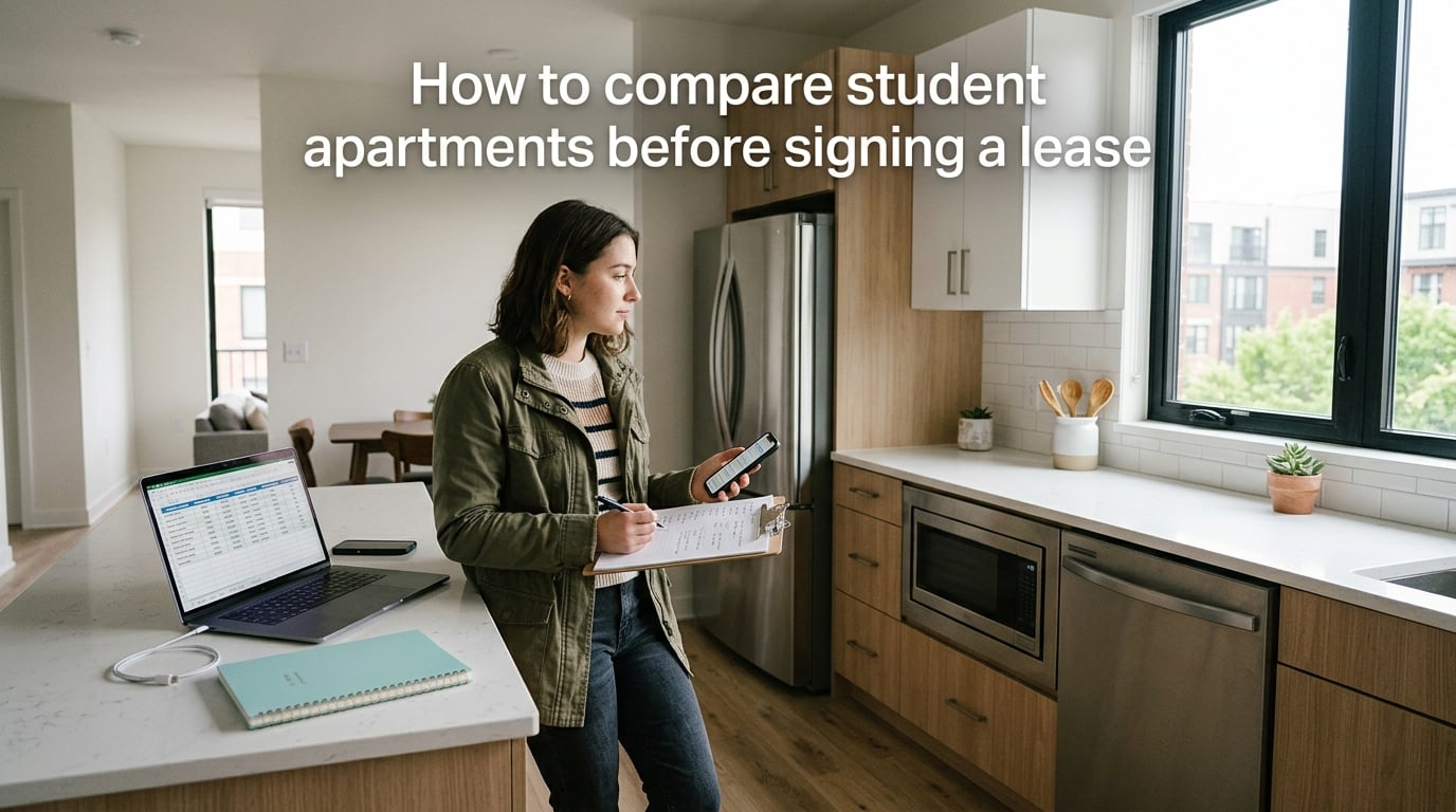 How to compare student apartments before signing a lease