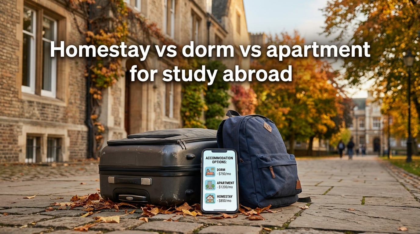 Homestay vs dorm vs apartment for study abroad