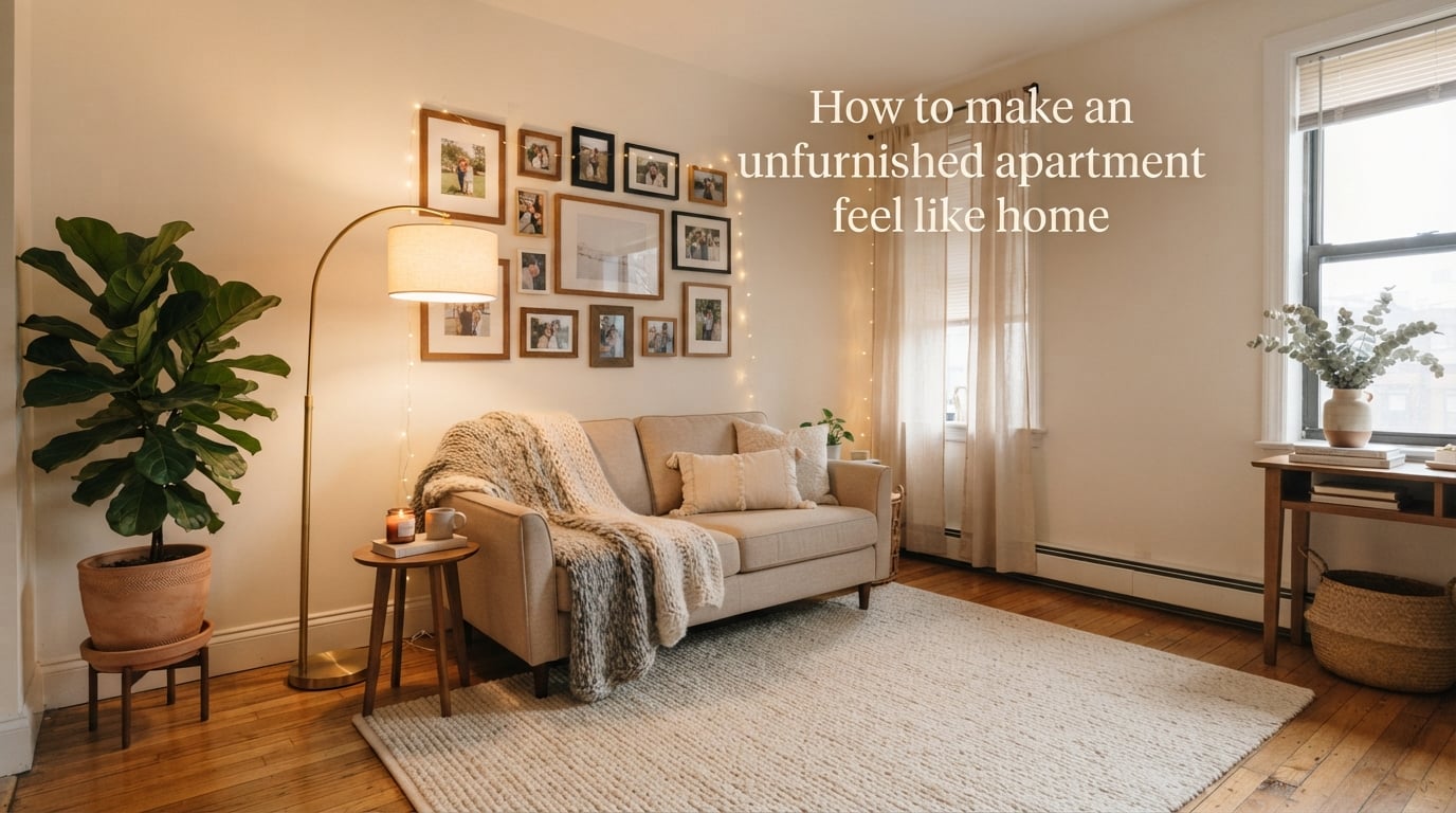 How to make an unfurnished apartment feel like home