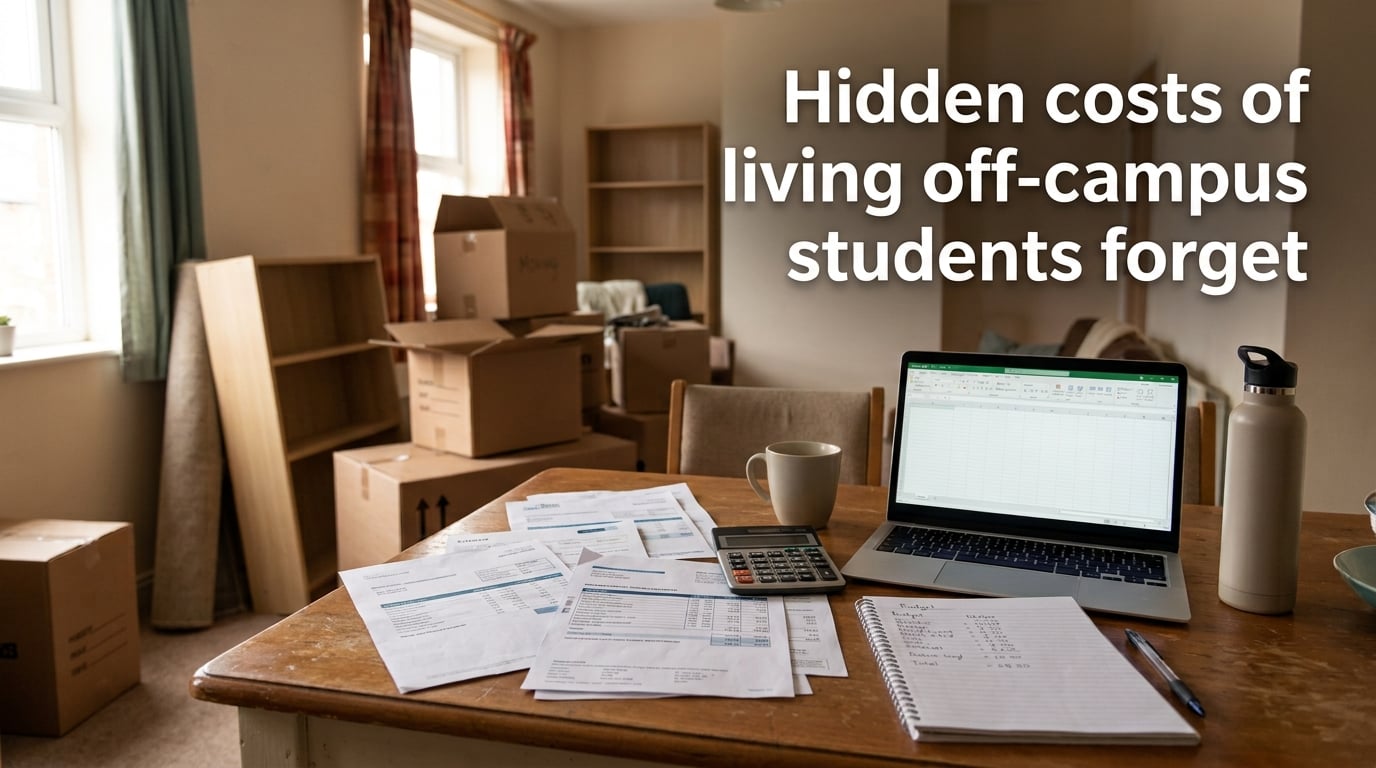 Hidden costs of living off-campus students forget