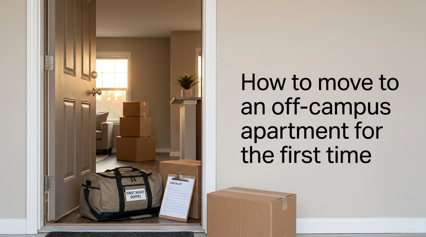 How to move to an off-campus apartment for the first time