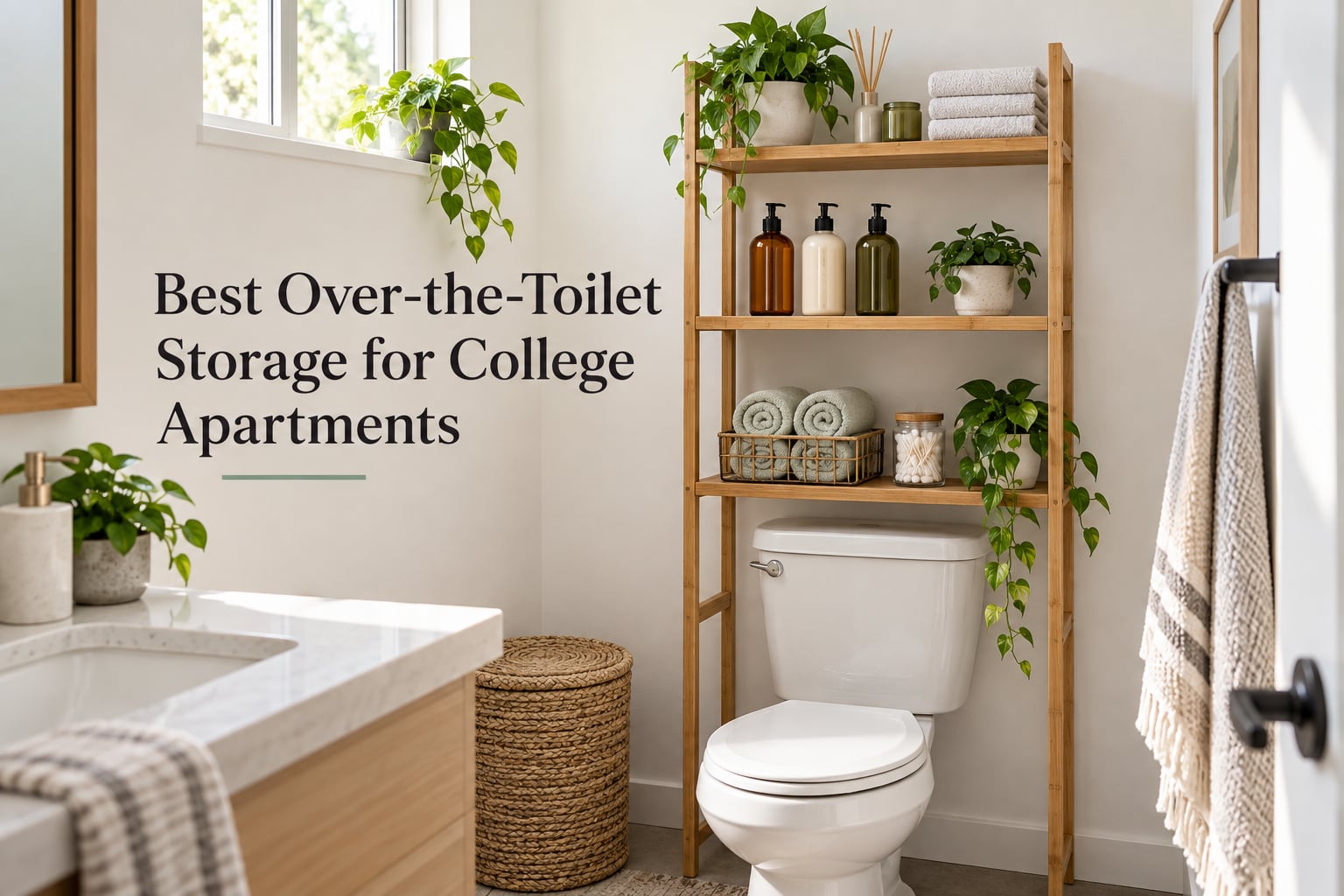 Best Over-the-Toilet Storage for College Apartments