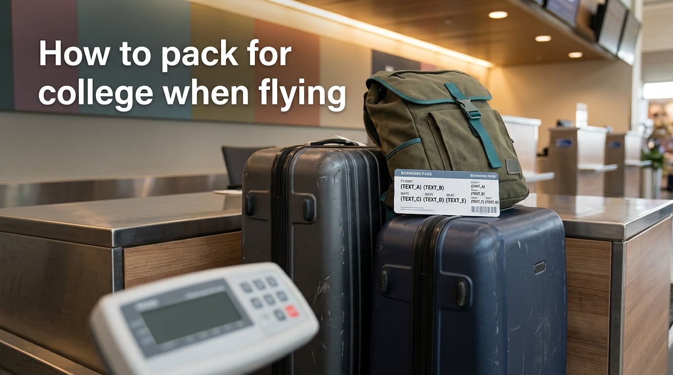 How to pack for college when flying