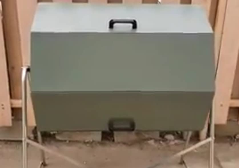 Jora Composter JK 270 - Outdoor Dual Chamber Compost Tumbler - 70 Gallon - Galvanized Steel Construction customer photo 1