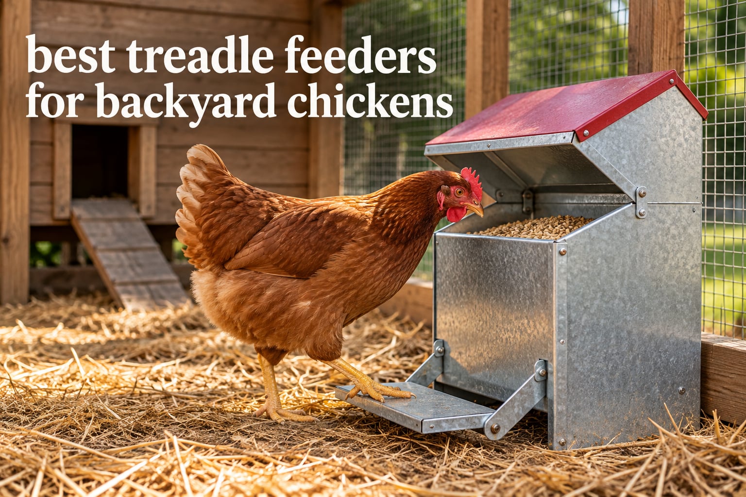 best treadle feeders for backyard chickens