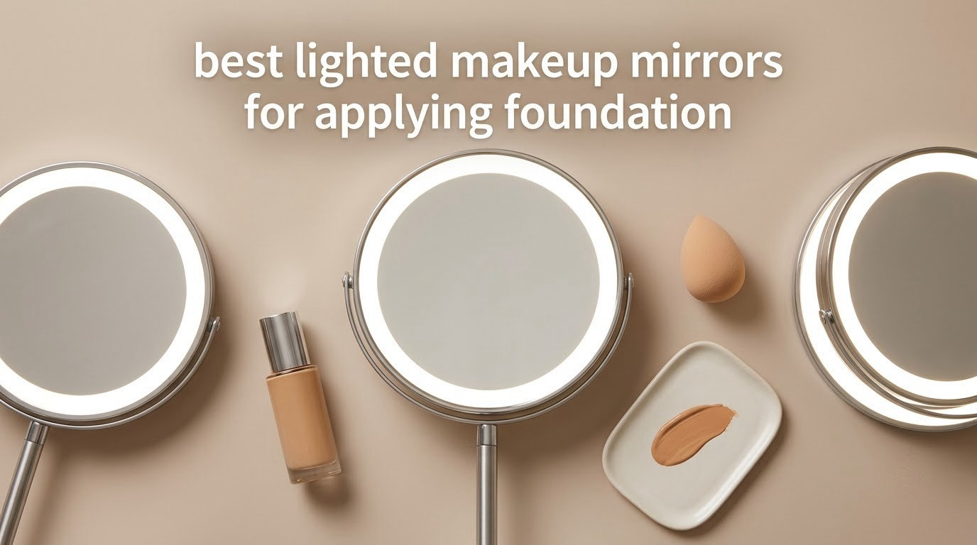 best lighted makeup mirrors for applying foundation