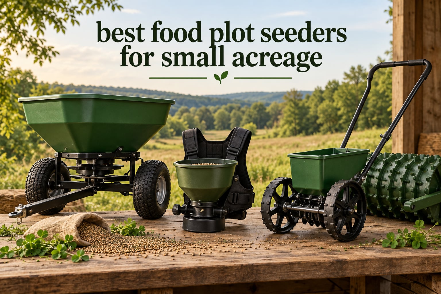 best food plot seeders for small acreage