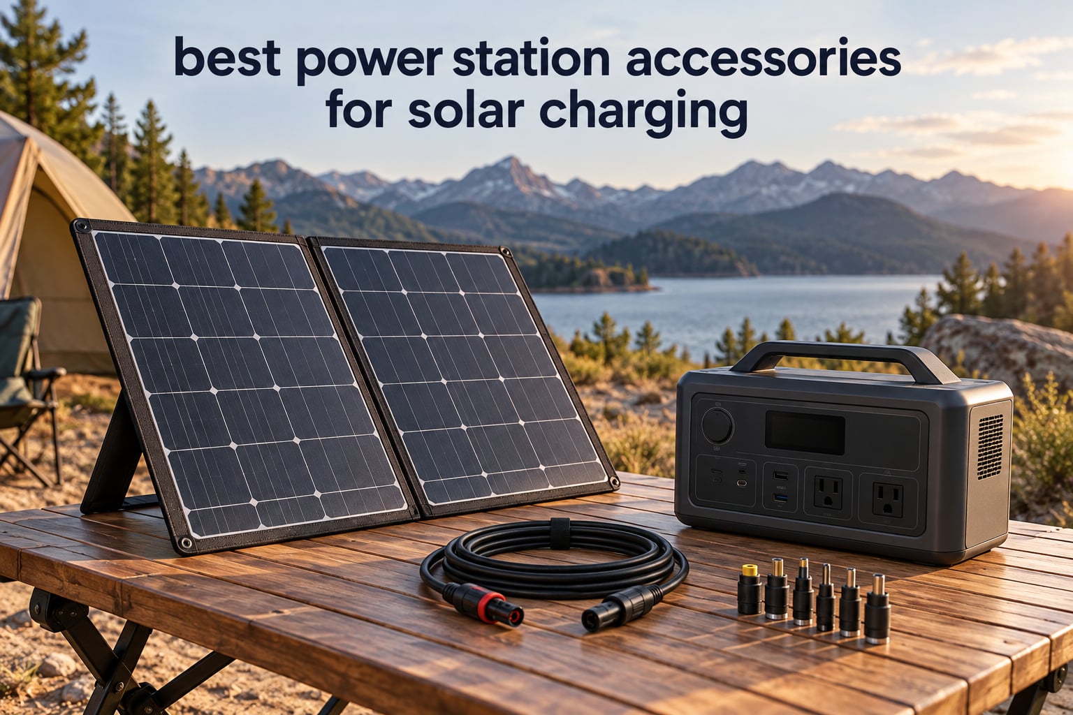 best power station accessories for solar charging