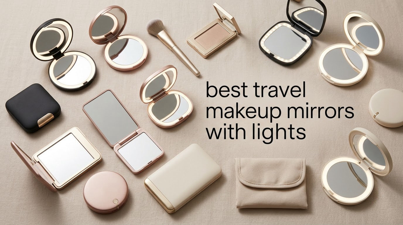 best travel makeup mirrors with lights