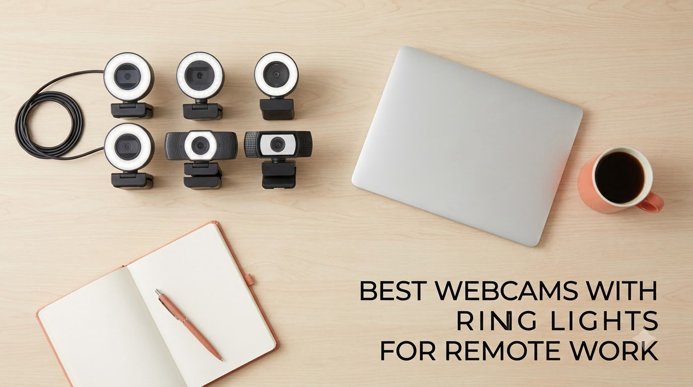 best webcams with ring lights for remote work