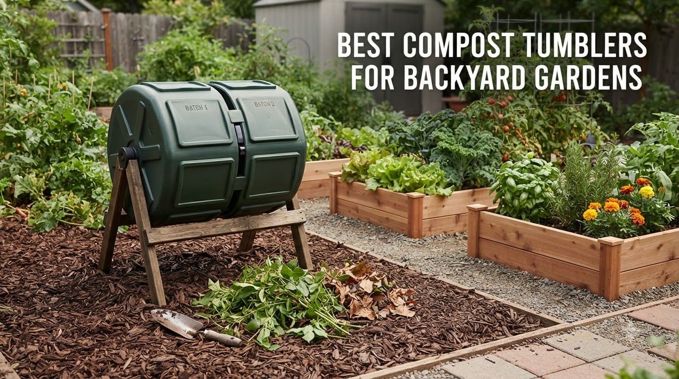 best compost tumblers for backyard gardens