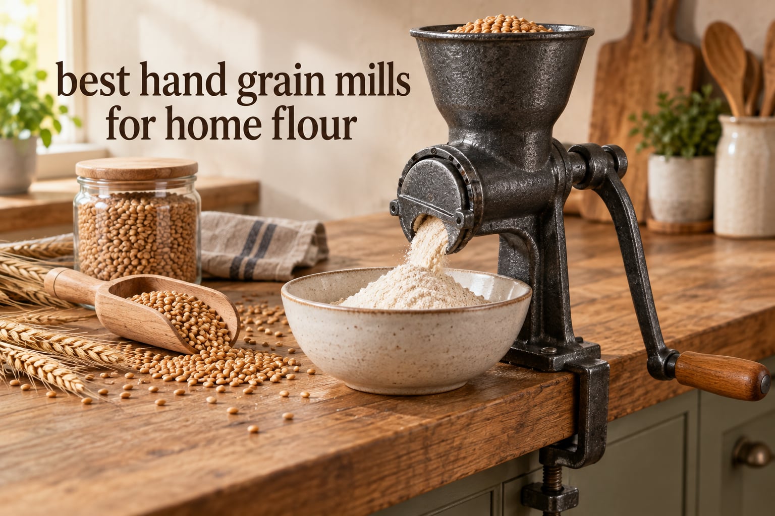 best hand grain mills for home flour