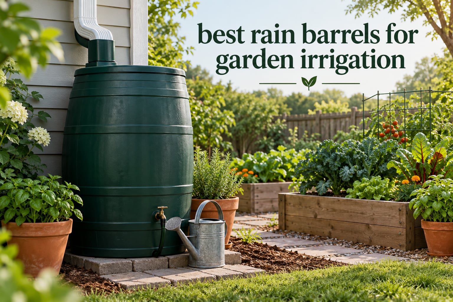 best rain barrels for garden irrigation