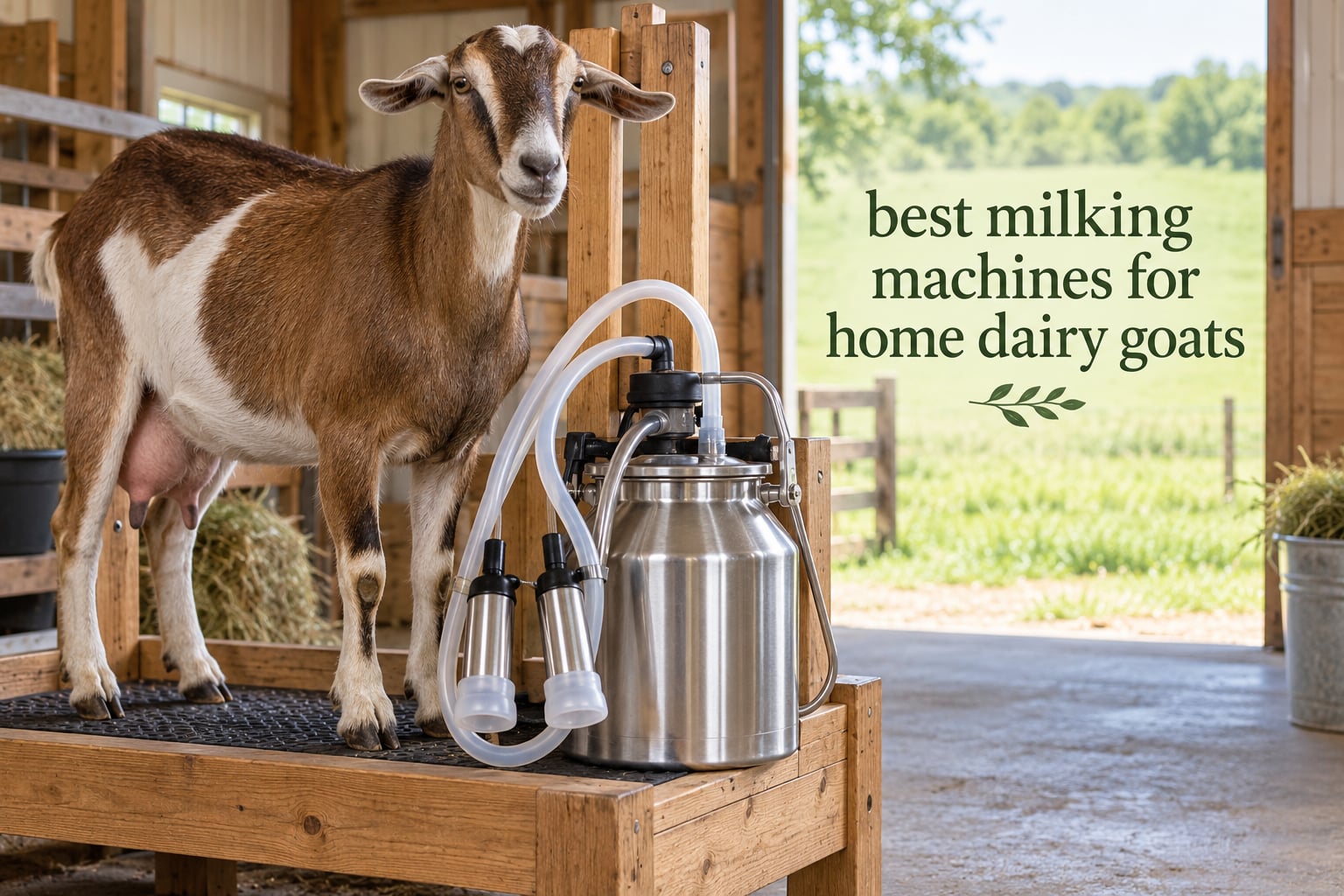 best milking machines for home dairy goats
