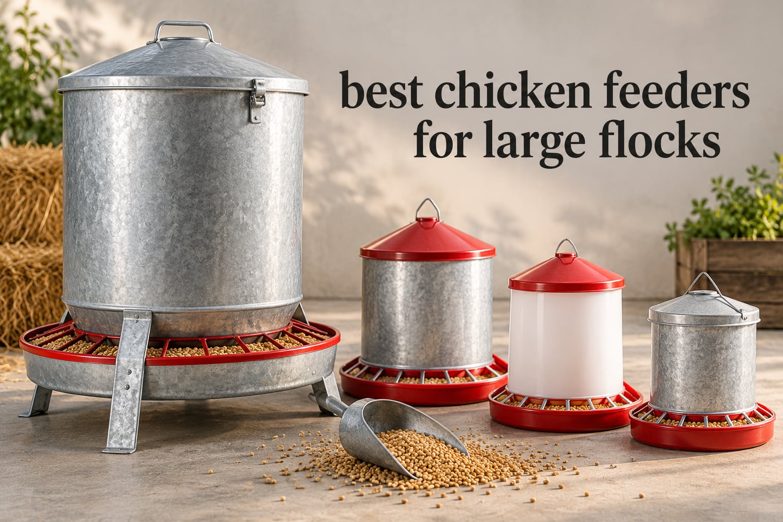 best chicken feeders for large flocks