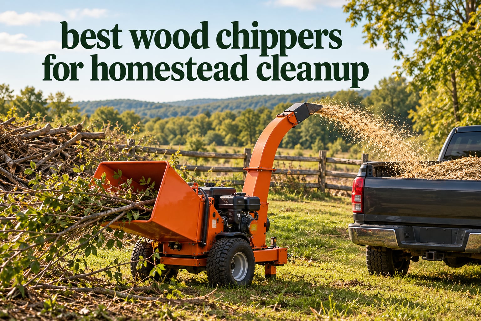 best wood chippers for homestead cleanup